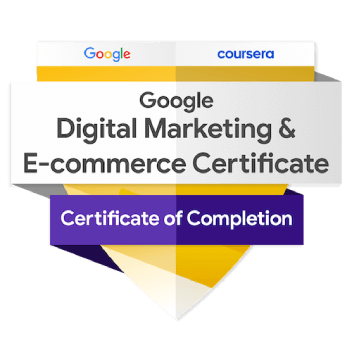 Google Digital Marketing and E-commerce certification badge
