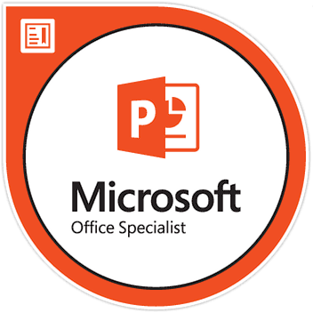 Microsoft Office Powerpoint 2016 certification badge